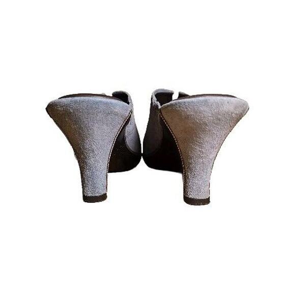 Cole Haan Women’s Blue Suede Clogs Mule Slide Shoes 3” Heel. US Size 7B - Picture 5 of 7